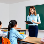 TESOL 관련 논문 작성 주제 - AI in the Classroom**

"A diverse group of fully clothed students engaged in a lively English lesson...