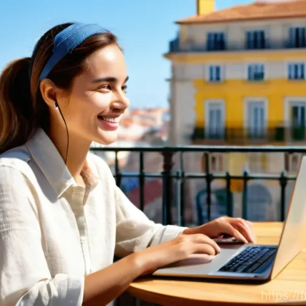 TESOL 자격증의 장기적인 투자 가치 - **Prompt 1: The Serene Digital Nomad Teacher**
    "A young woman (28 years old, of French descent, ...